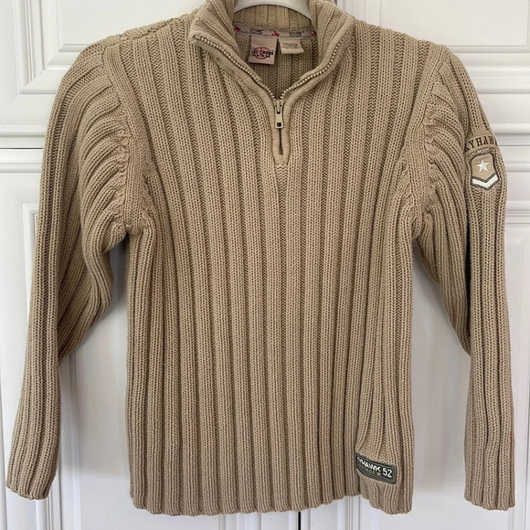 sky hawk Other - Sky Hawk ribbed boys big kids sweater size L (24-16) tan